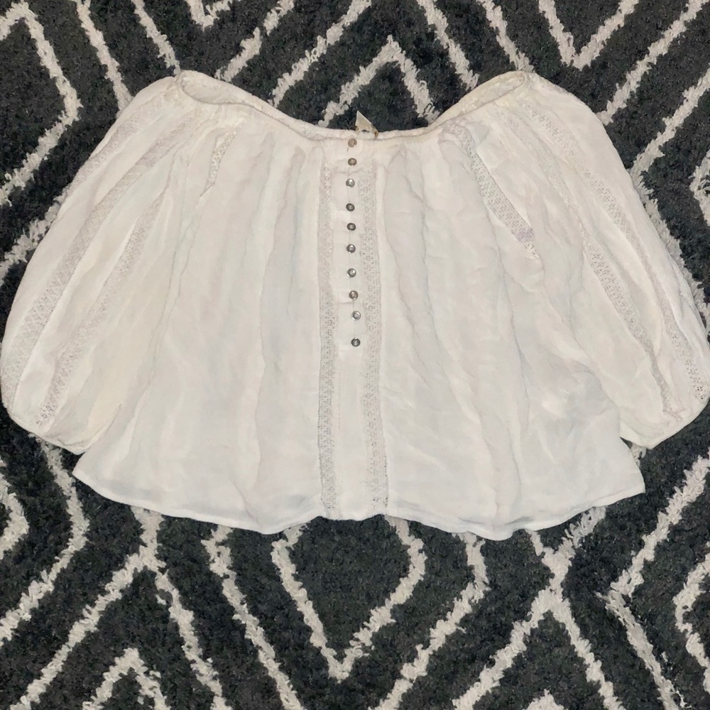 White off shoulder top
